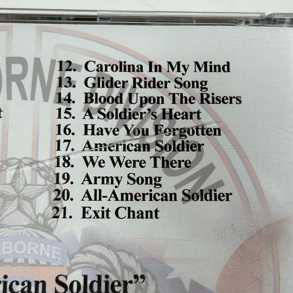 82nd Airborne Division All-American Chorus A Soldier's Heart CD 2005 US Army - Picture 8 of 9